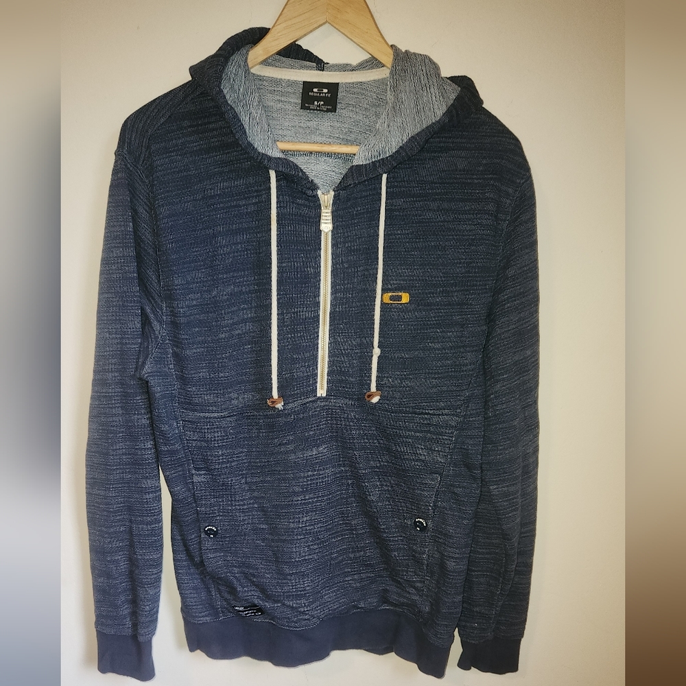 Men's Size Small Oakley 1/2 Zip Space Dye Hooded Sweatshirt